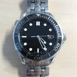 Mens de luxo profissional 300 m james bond 007 blue dial safira relógio automático dos homens relógios com caixa navio livre