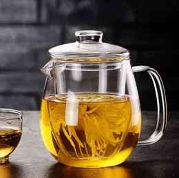 High borosilicate cold kettle, heat-resistant glass filter flower teapot, heat-resistant glass foam teapot