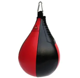 2019pu Boxing Training Punching Bag Fitness Muay Thai Double Slut Boxing Speed ​​Ball Pear Uppblåsbara Boxningsutrustning Bodybuilding T200416