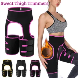 Mulheres Neoprene Sweat Coxa Aparadores Perna Shaper Corpo Fajas Slimming Controle Belt Fat Burning Wraps Thermo Belt instrutor cintura