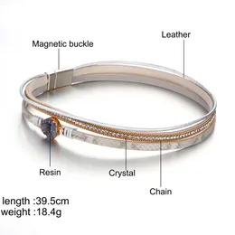 1 pezzo Braccialetti in pelle multistrato da uomo e donna, braccialetti
