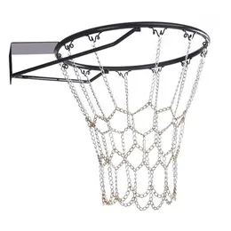 Sure Shot  Heavy-Duty Chain Basketball Net-White One size Silver 
