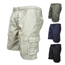 Nouveau Short Homme Cargo Combat Chino Long Pantalon 3//4 Multi Poches sans ceinture 30-44