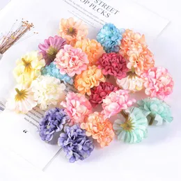 120pcs Artificial Tea Flower 4.5cm wholesale Silk Rose Flowers Heads for Wedding Party Home Decoration DIY Wreath Scrapbook Gift Box Crafts