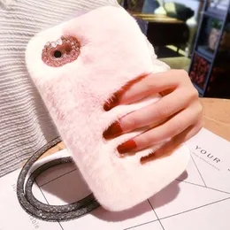 Cálida y suave de piel sintética Furry Teléfono Cubierta Diamante piel caso para iPhone 5/5S/6/6 Plus Cálida y suave de piel sintética Furry Teléfono Cubierta Diamante piel caso para iPhone 5/5S/6/6 Plus