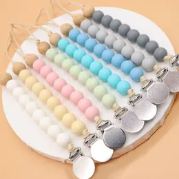 Wholesale 1-10 pcs Heart Shaped Silicone Pacifier Clip BPA Free Baby Soother Dummy Chain Holder Clip Toy Making