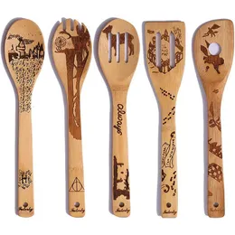cooking spoon Can be used as a cooking implement or decorative spoon.63 Merry Christmas Tree Engraved Wooden spoon