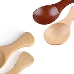 8.5cm Little Mini Wooden Seasoning Spoon Scoop Honey Spicys Condiment Salt Spoon