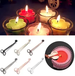 Long Handle Candle Snuffer Set Stainless Steel Wick Clipper Scissor Candle Tool Great for Scented Candles Lovers Matte Black Candle Cutter GREENWISH Candle Wick Trimmer