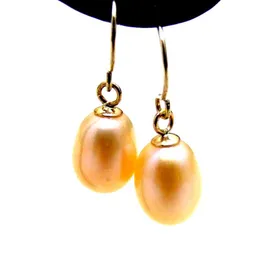 10mm//14mm South Sea Jaune Coquille Perle Collier Pendentif Dangle Boucles d/'oreilles Set 17/'/"