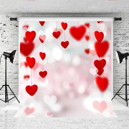 6x6FT Vinyl Photo Backdrops,Love,Romantic Wedding Theme Hearts Photo Background for Photo Booth Studio Props 