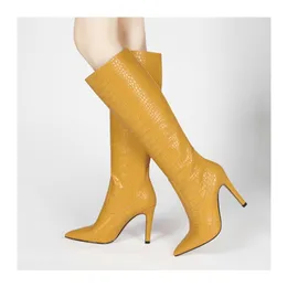 thigh length leather boots