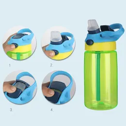Qkiss Double Handle Mug Lightweight Water Drinking Cup Spill-proof Sippy Cup for Children Elderly