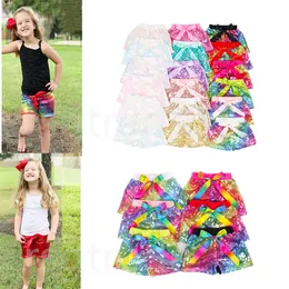 Cilucu Baby Girls Sequin Shorts Toddlers Sparkle Short Pants Kids Birthday Shorts Glitter on Both Sides
