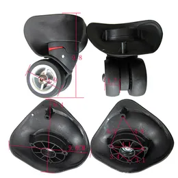 luggage with rubber wheels