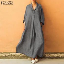 robe en lin longue femme