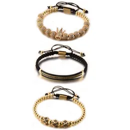 Pulsera De Homme Crown Beads Pulsera Femme Men Joyería Pulsera De Homme Crown Beads Pulsera Femme Men Joyería