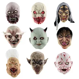 per Halloween e Halloween e feste in costume in lattice Costume realistico per giovani donne in maschera beige 