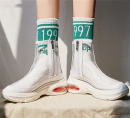 bottes de pluie transparentes