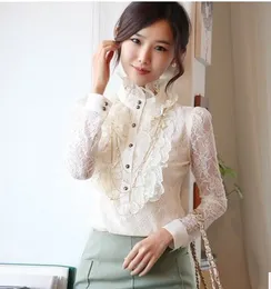 high neck ruffle blouse plus size