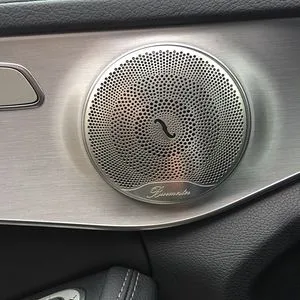 Car Audio Speaker Cover Grille - Stainless Steel Door Speaker Decoration For Mercedes-Benz E Class, C Class, GLC (W213, W205, X253)