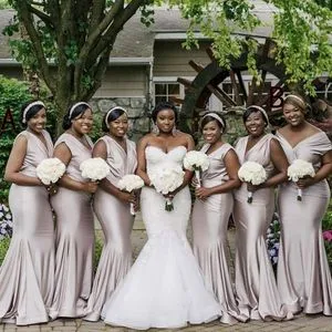 bridesmaid dresses for broad shoulders A-Line/Princess One-Shoulder Sleeveless Junior Bridesmaid Dresses with Bow, Dusty Rose