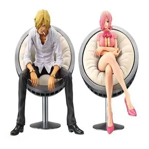 Lot De 3 Figurines One Piece Grandline Z – Reiju & Sanji – Neuves Sous Blister