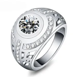 【BLACKPURPLE】[silver925] milky ring DHgate.com:Elegant 925 Sterling Silver Ring - Sparkling AAA