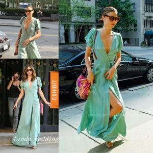 Miranda Kerr Style Mint Green Formal Dress: Deep... From Linda_wedding,  $149.78 | DHgate.Com