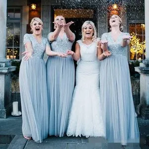 Dusty Blue Average Bridesmaid Dress ...