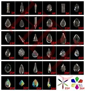 Crystal Chandelier Parts 12 AAA Quality 30% Lead Crystal Prisms - Foto 4