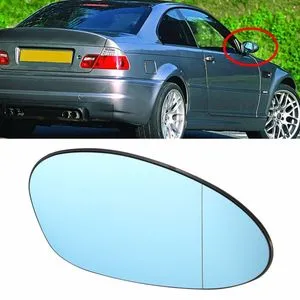 BMW 5 Series E34 1988-1996 Wing Mirror Glass Blue Tinted Heated BMW 5 Series E34 1988-1996 Wing Mirror Glass Blue Tinted Heated