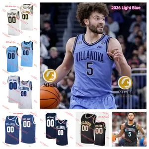 Custom Stitched Villanova Wildcats Basketball Jerseys From