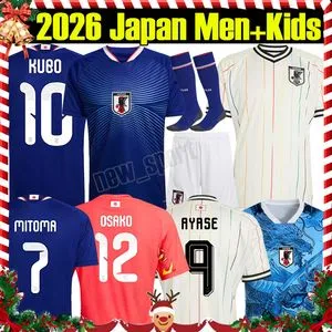 4XL Japan Soccer Team Jersey 2026/27 Men Short Sleeve Polyester