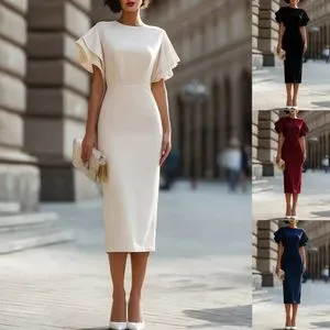mint chiffon sleeve hook & eye bodycon dress Embellished Wrap Over A-Line Mini Dress in Mint - 2