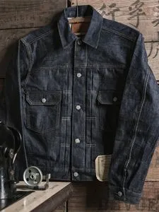 【絶版‼️】The 501XX & Vintage Denim Jackets Bronson 807XX 1954 Type 2 Jean Jacket Knit Knitted Fabric Regular