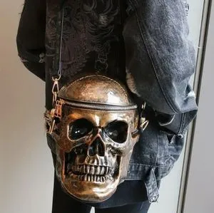 DHgate.com:2024Steampunk Skull Crossbody Bag for Women