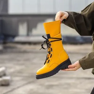 靴 YELLO BAISEN SHORT BOOTS YELLO / AKEBI SINGLE SNEAKER SHORT BOOTS