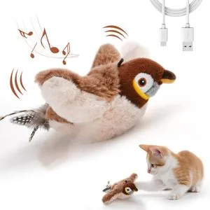 Giochi Per Gatti, Flapping Bird Toy Cat, Uccellino Per Gatti Che Si