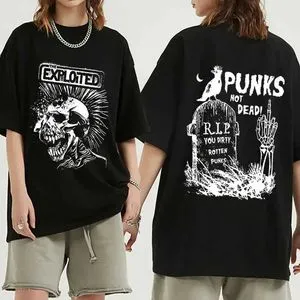 T-shirt Punk The Exploited Années 80 - Marque Gildan, Coton, Unisexe - Neuf Avec étiquette