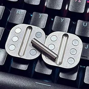 Jouet Magnétique Anti-stress Slider Magnétique Métal Fidget Toy - Anti- Stress Bureau Adulte - Design Cartes à Jouer EDC Jouet Fidget Métal