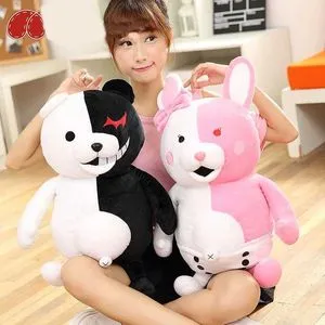 2 Peluches Monokuma Danganronpa - 25 Cm - Tissu Doux, Cadeau Pour Fans Et Enfants