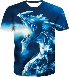 Tシャツ・カットソー SATUR Blue Dragon Balloon Graphic T-Shirt 4XK701 300x300-f3-albu-jc-j-05-