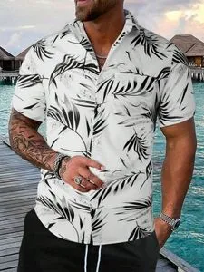 Custom Face Hawaiian Shirt For Men & Boys - Personalized Photo Short Sleeve Shirt | Funky Beach Vacation Wear (S-5XL)