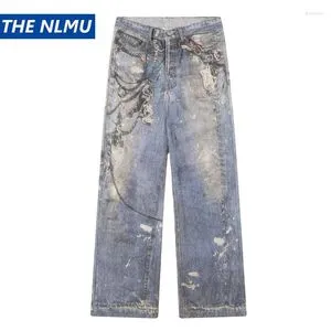 しずくPAINT MOTIF PRINT DENIM PANTS しずく様専用PAINT MOTIF PRINT