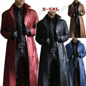 ジャケット・アウター LEATHER LONG coat 610Kh6GAPBL._UY1000_.jpg