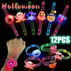 Lot De 10 Bracelets Lumineux à LED Avec Contrôle Du Son Pour Concert, Commande Vocale, Lumière LED, Clignotant, Rave, Festival. - Maison