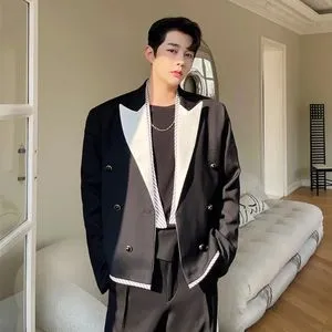 ジャケット・アウター EXTRA OVERSIZED DOUBLE BREASTED JACKET bmm20767_stone_xl?pdp.template