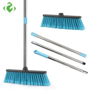 Floor Scrub Brush With Long Handle,2-in-1 Scraper And Brush For Cleaning Bathroom,Patio,Kitchen,Walls,Scrubbing Floors,Effective Corner Cleaner,Multi-Use Scrub Brush For Home-Free Size - View #5