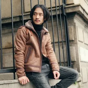 ジャケット BADTASTE Slim Fake Suede Detachable Fur Collar Jacket 71xhraDrkzL._UY1000_.jpg